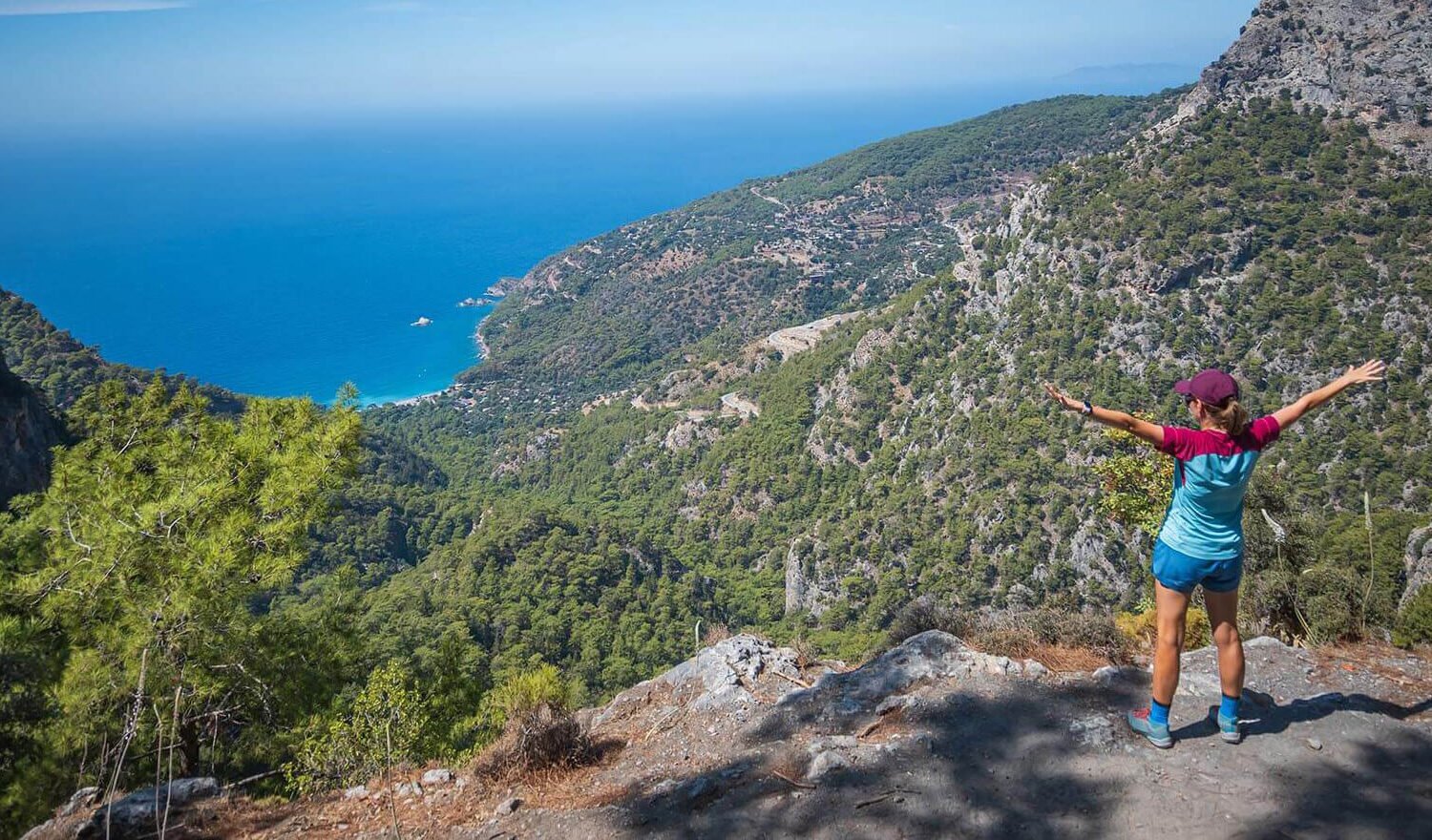 Kabak Bay overview Lycian Way Trekking